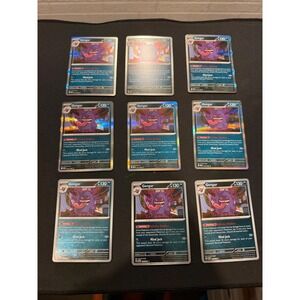 9x Pokemon Gengar 050/088 Holo Rare Pokemon Card Gym Promo Bulk Lot 6 holo 3 rev